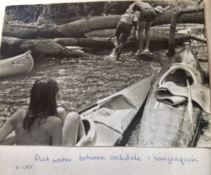 Kayakers on river