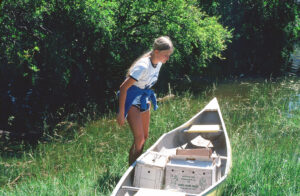 Susan Brooks and her wildlife rescue canoe