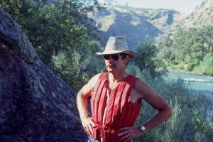 Dick Linford on the river