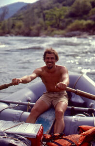 Alexander rowing on the Stanislaus River