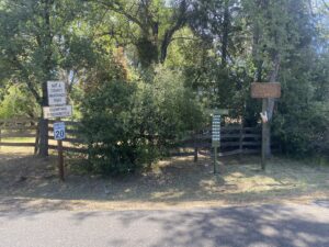 Entrance to Camp Nine Road